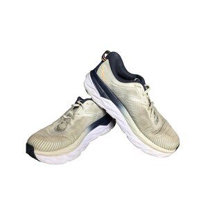Hoka One One Bondi 7 Women's Lunar Rock Athletic Running Shoes Lace Up Size 10